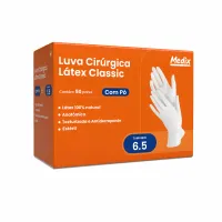 Imagem de LUVA CIR LATEX C/PO MEDIX TAM 6.5 PAR